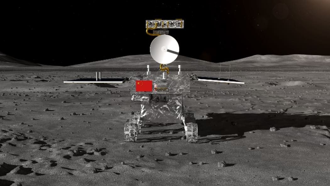 BEIJING, Aug. 15, 2018 (Xinhua) -- The rover for China's Chang'e-4 lunar probe  which is expected to land on the far side of the moon this year, was unveiled Wednesday. The global public will have a chance to name the rover. (Xinhua)
