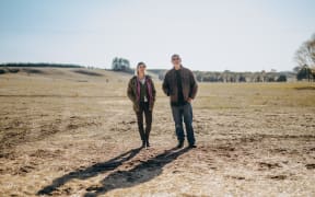Hawke's Bay farming father and daughter duo, Rhea Dasent and Jeremy Dasent.