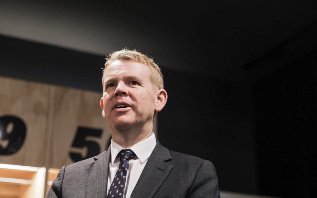 Le premier ministre Chris Hipkins dans la Hutt Valley.  22 juin 2023