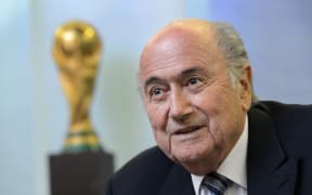 FIFA president Sepp Blatter - pictured giving an interview on 15 May in Zurich.