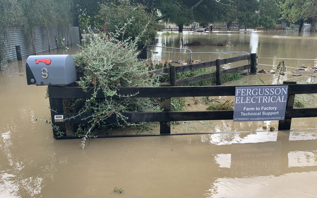 Bryce Fergusson's flooded property