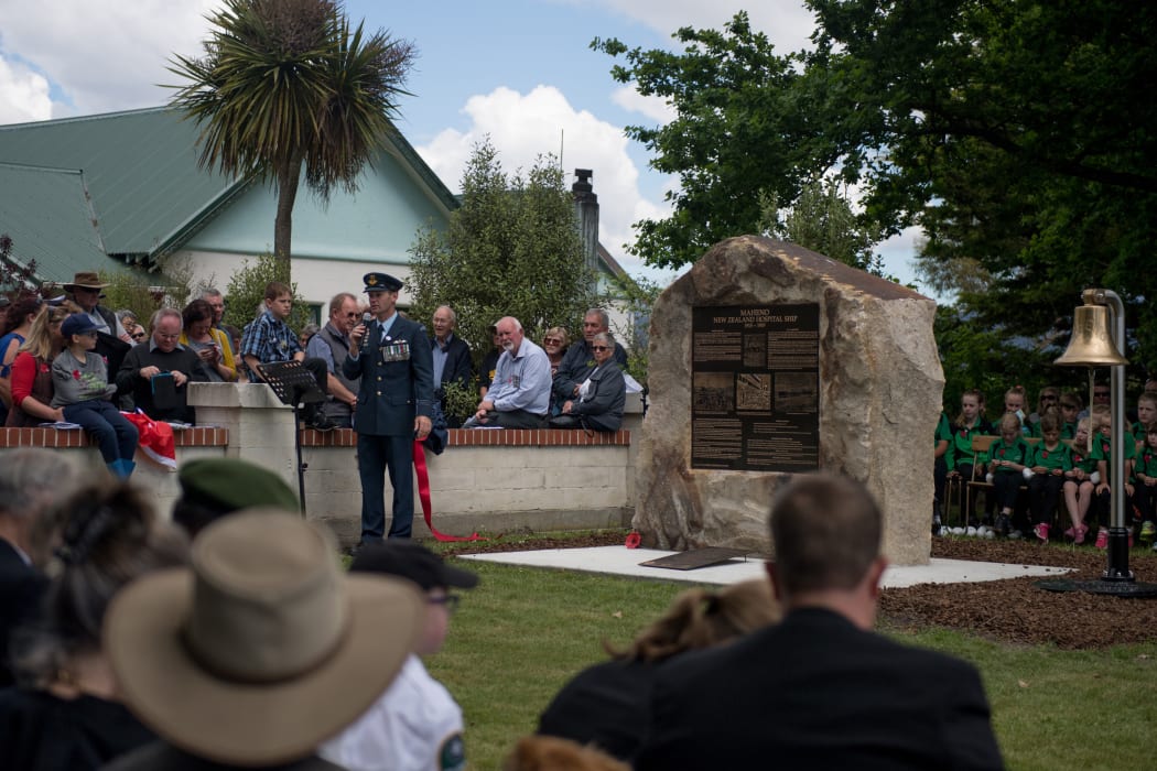 Armistice Day Service and unveiling ceremony for the Maheno Memorial in the town of Maheno, Otago.