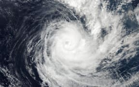NASA took this image of Cyclone Cook moving past New Caledonia.