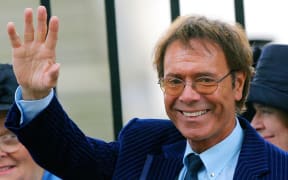 Cliff Richard arrives at a memorial service for Princess Diana in 2007.