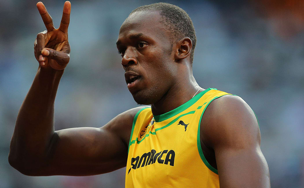 The Jamaican world sprint champion Usain Bolt.
