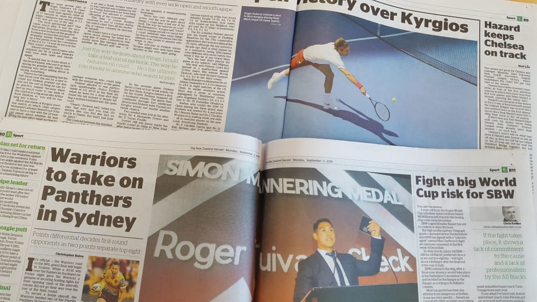 NZ Herald sport pages