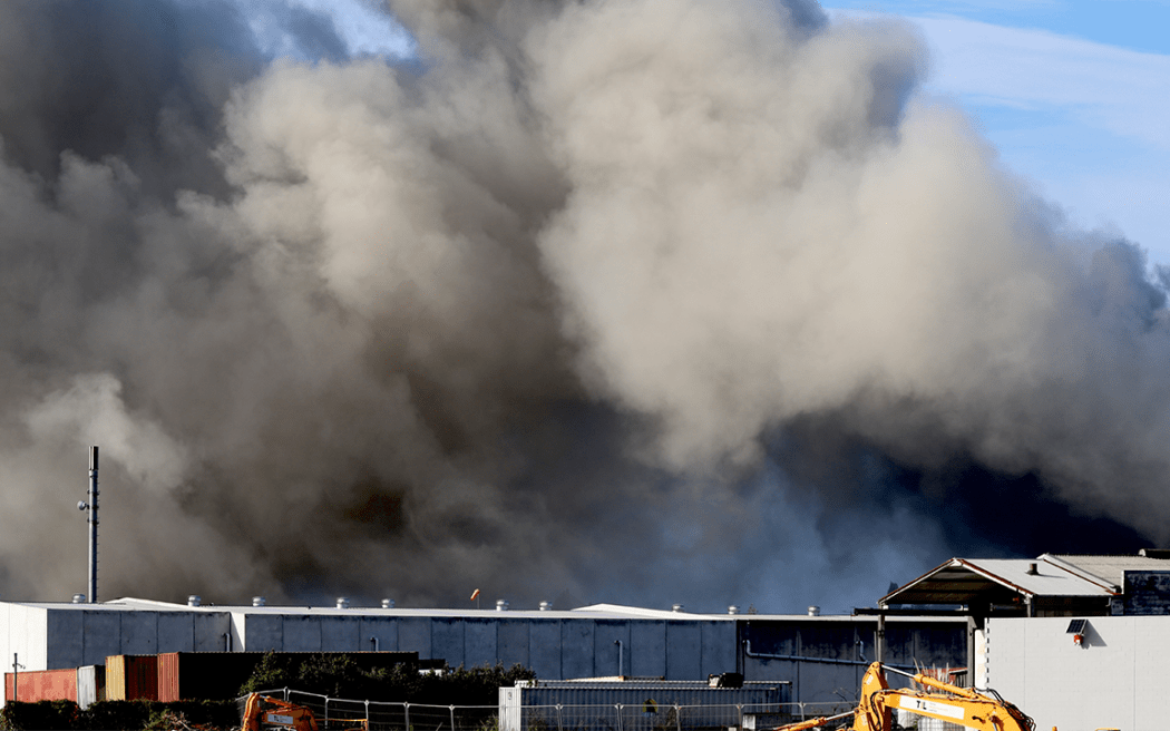 Smoke over James Fletcher drive.