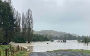 Floodwaters from the Waipawa River swamped the Tikokino Road treatment plant during Cyclone Gabrielle.