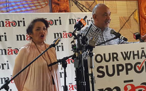 Māori Party co-leaders Marama Fox and Te Ururoa Flavell.