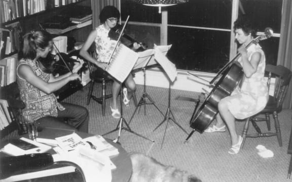 Beatrice playing in trio 1970