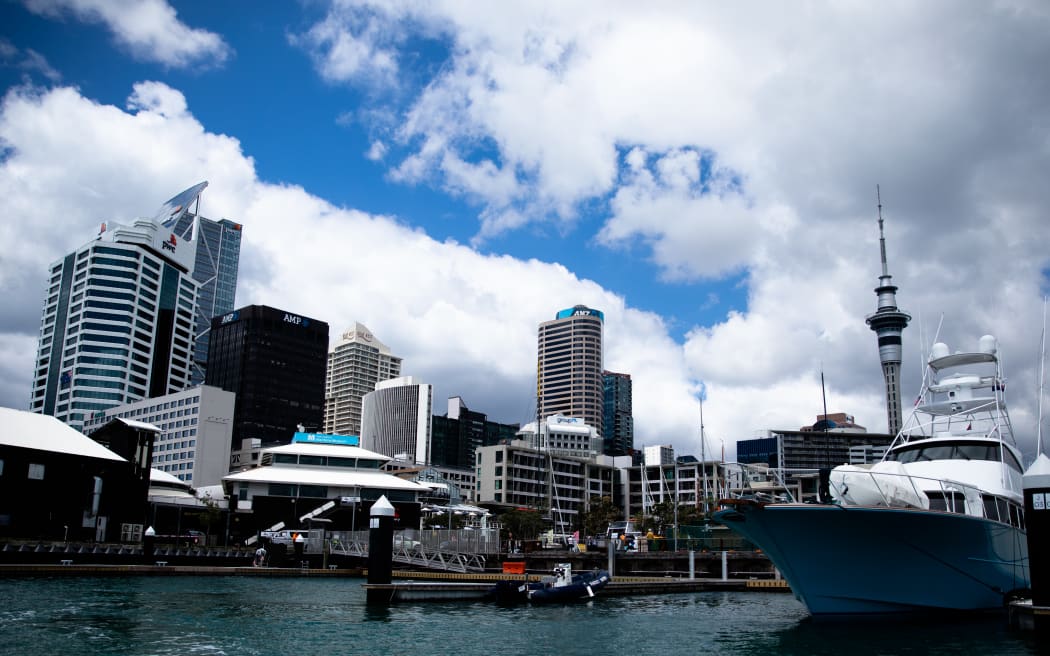 Auckland City's marina during the Covid-19 alert level four lockdown.