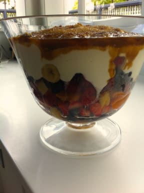 Julie Biuso's Summer Fruit Salad with Sugared Yoghurt Cream