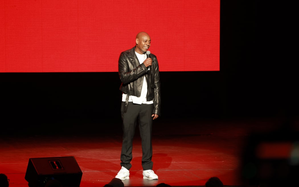 Dave Chappelle performs during a midnight pop-up show at Radio City Music Hall on October 16, in New York City.