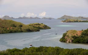 The boat was on its way from Lombok to Komodo Islands. Seen here are islands around Komodo National Park.