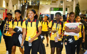 Team PNG athletes to 2023 Pacific Games at the Jacksons International Airport. 12 November 2023