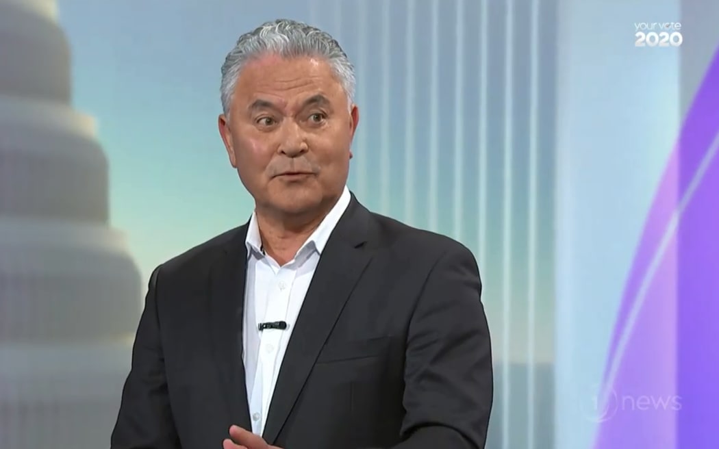 Māori Party co-leader John Tamihere during the minor parties' debate.