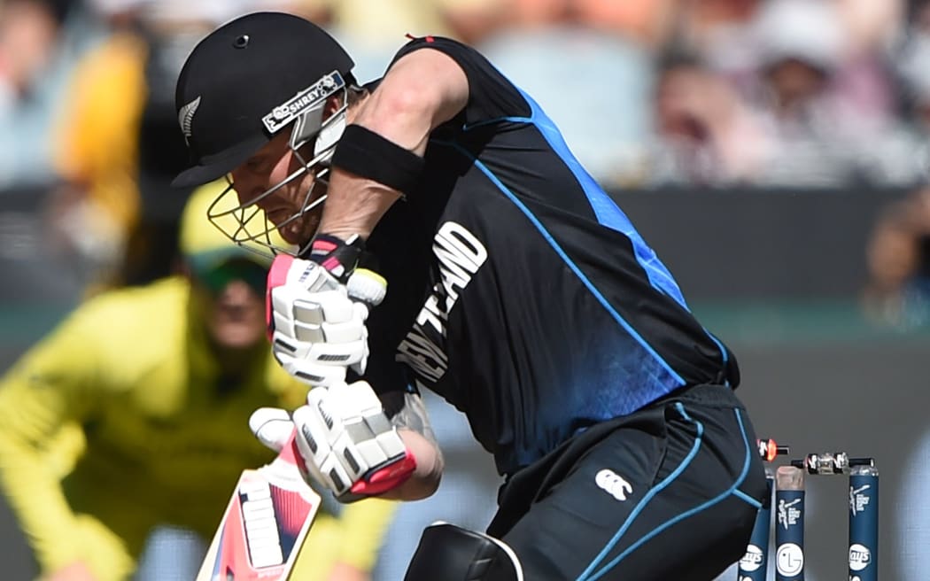New Zealand captain Brendon McCullum is bowled by Australia's Mitchell Starc