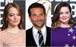 Emma Stone (L), Bradley cooper and Melissa McCarthy have all been nominated for an Oscar.