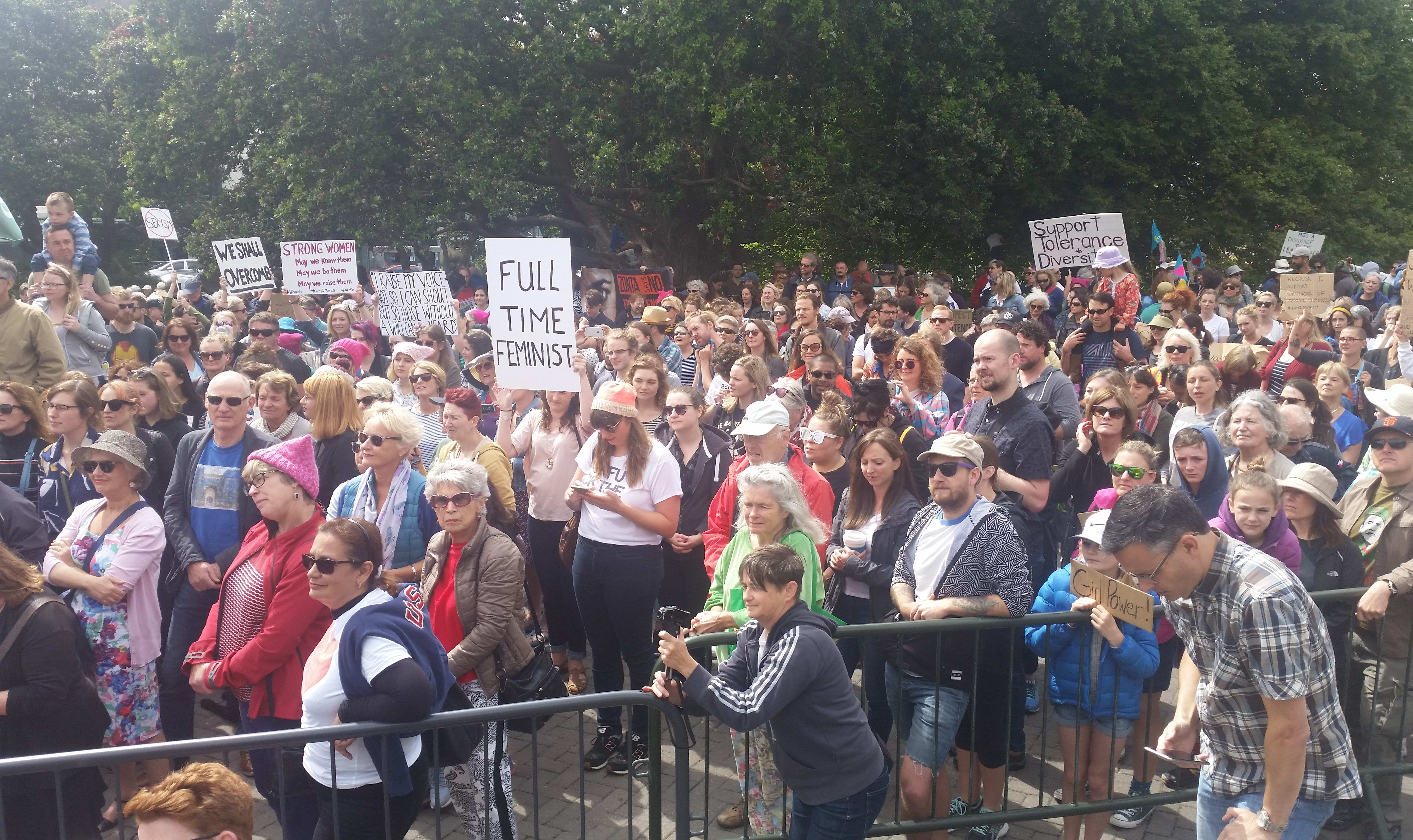 Women's march in Wellington