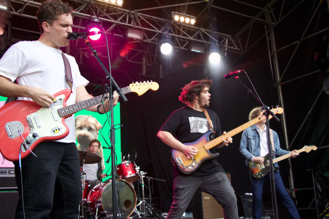 Parquet Courts performing live at Laneway 2019