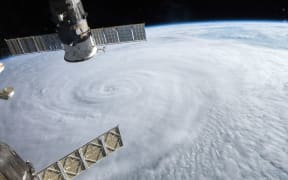 This image from August 8, 2015 taken from the International Space Station (ISS) shows Typhoon Soudelor as it advanced on Taiwan. AFP PHOTO/NASA/ISS