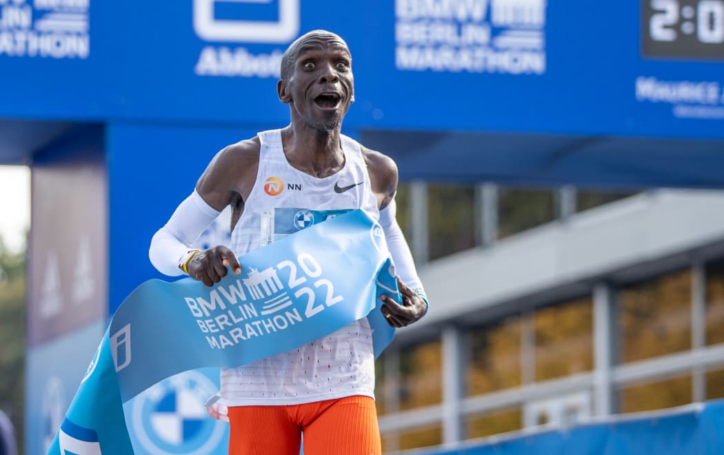 Kenya’s Kipchoge shatters marathon world record in Berlin