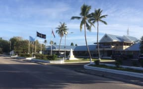 The Parliament building in Nauru.