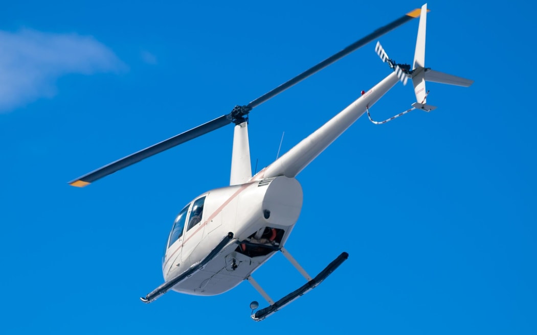 A Robinson R22 helicopter