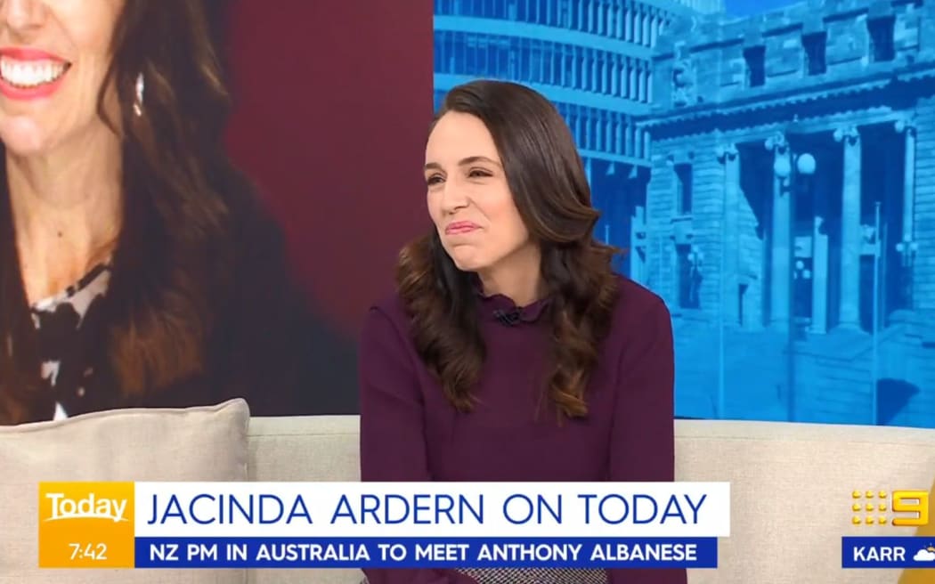 Prime Minister Jacinda Ardern appears on Australia's The Today Show.