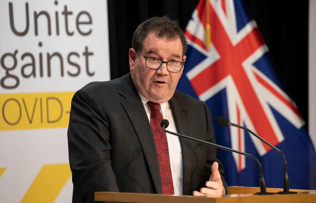 Minister of Finance Grant Robertson speaking at the briefing for a Covid-19 daily update on 17 April, 2020.