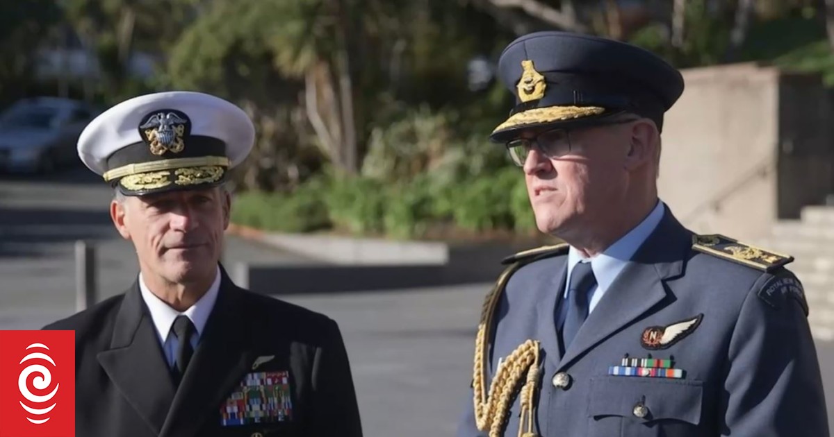 US Admiral John Aquilino And Chief Of Defence Speak During Official ...