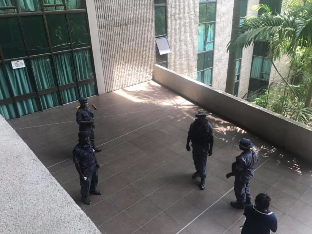 Security at PNG parliament
