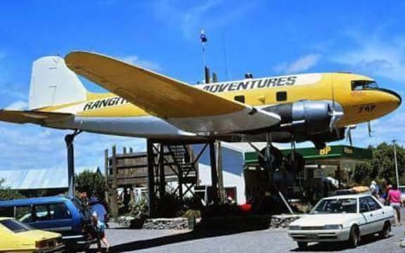 The DC3 as it looked in the years after its move to Mangaweka.