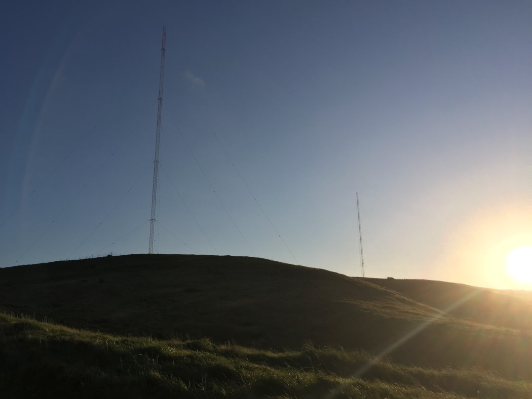 Radio New Zealand's Titahi Bay transmission masts.