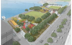 The plan for the new Waterfront park.