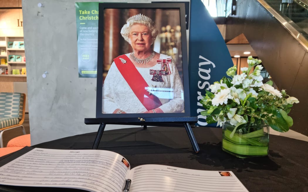 A condolence book at the Christchurch City Council (Civic Building).