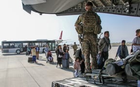 Members of British Army's 16 Air Assault Brigade are dispatched in Kabul Airport in Afghanistan on Aug 20, 2021 to evacuate people back to the UK.