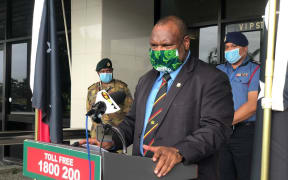 Papua New Guinea's Prime Minister James Marape announces a two-week lockdown in the capital Port Moresby amid a surge in covid-19 cases, 27 July 2020.