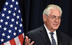 US Secretary of State Rex Tillerson in Saudi Arabia on 20 May 2017.