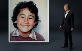 Taika Waititi speaks to his younger self in the campaign video.