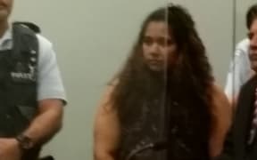 Kasmeer Lata during sentencing at the High Court in Auckland