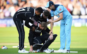 Martin Guptill at the Cricket World Cup final won by England after a super over.