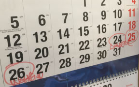 Labour Weekend 2020 on Calendar
