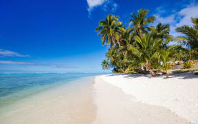 A Cook Islands beach.