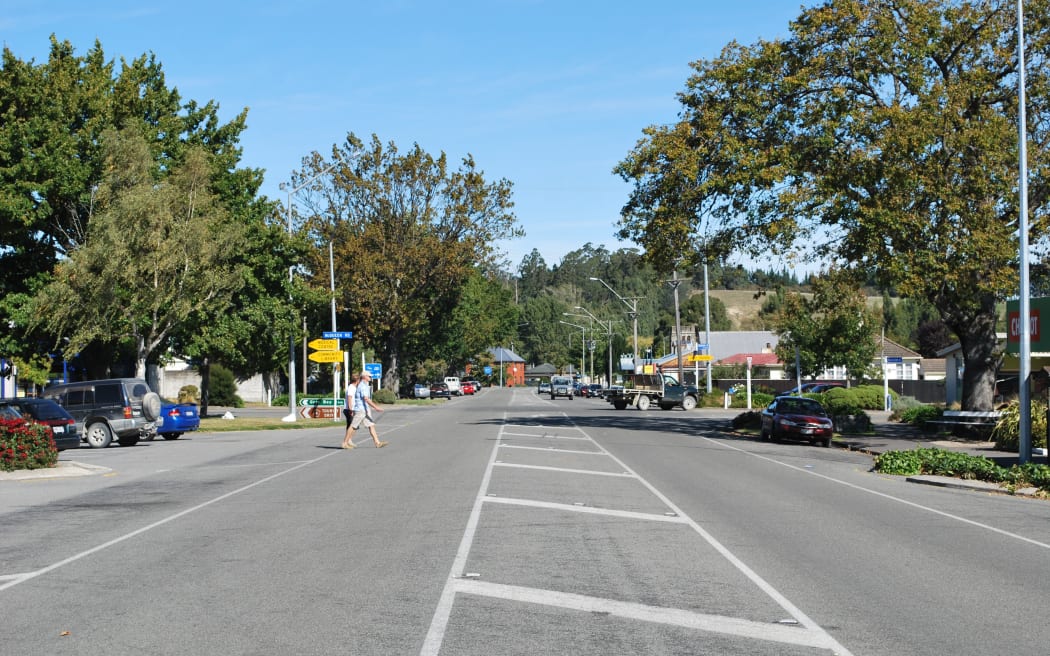Main street of Cheviot on SH1 in North Canterbury