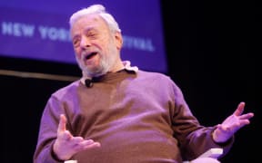NEW YORK, NY - OCTOBER 10: Stephen Sondheim participates in a discussion with Adam Gopnik during the New Yorker Festival on October 10, 2014 in New York City.   Thos Robinson/Getty Images for The New Yorker/AFP (Photo by THOS ROBINSON / GETTY IMAGES NORTH AMERICA / Getty Images via AFP)