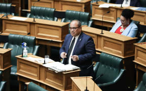 Minister for Pacific Peoples Aupito William Sio speaks during the last general debate for the 52nd Parliament