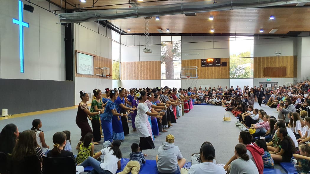The Samoan Group performs at the Marist College Fiafia night, on March 14.