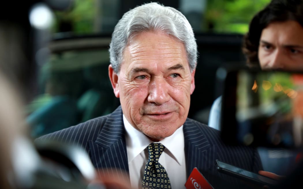 New Zealand First leader Winston Peters arriving at the Cordis in Auckland on Monday 20 November 2023.