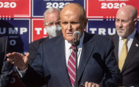 Attorney for the President, Rudy Giuliani speaking after US networks called the presidential race for Joe Biden.